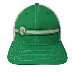 Levelwear Fitted Golf Hat Green Large/XL Colorblock Flexfit 6 Panel